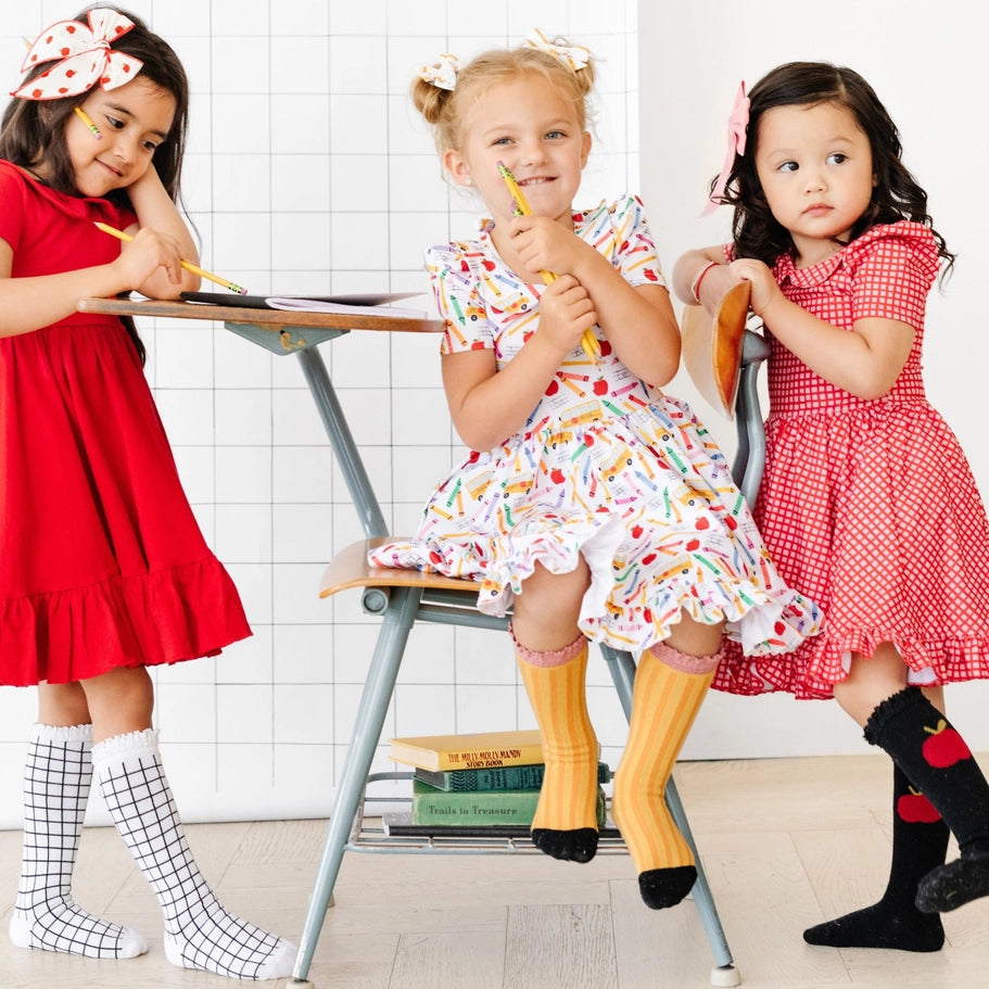 Back to School Knee High Sock