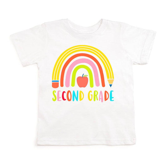 Second Grade Pencil Rainbow Shirt