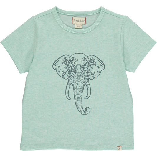 Pale Blue Elephant Tee