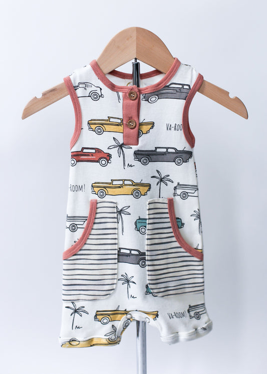 Classic Cars Sleeveless Shorty