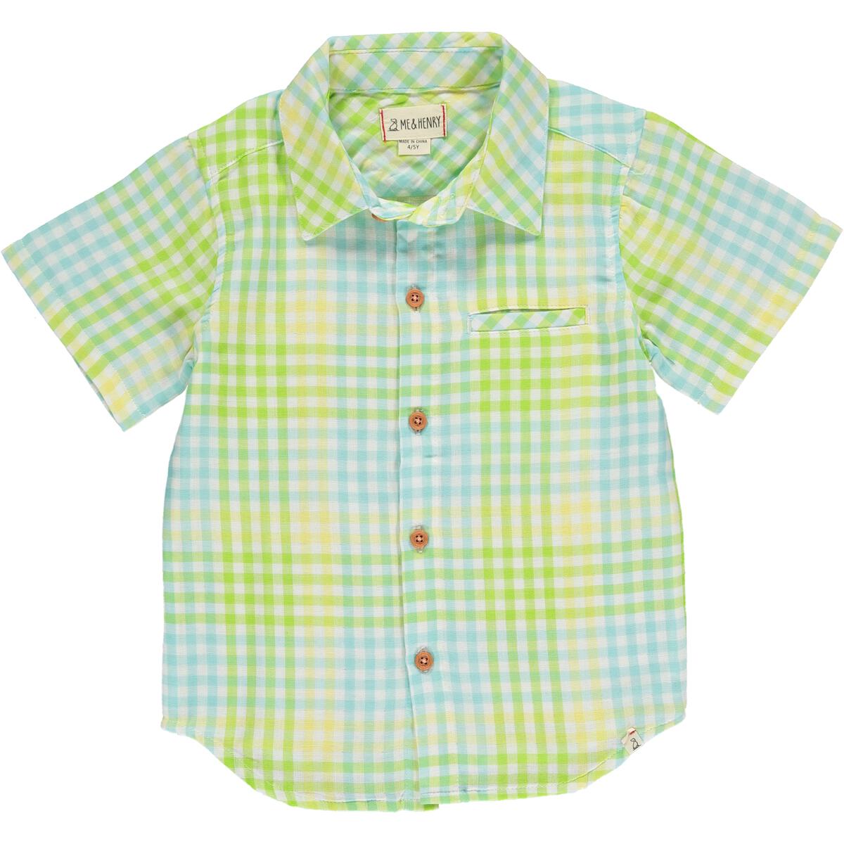 Lemon Lime Plaid Shirt